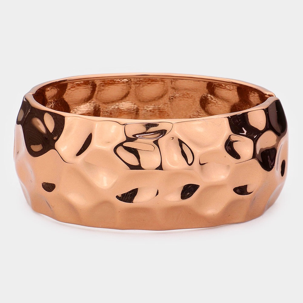 Copper Metal Hinged Bracelets